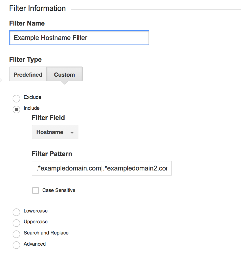 Removing Spam with a hostname filter in Google Analytics