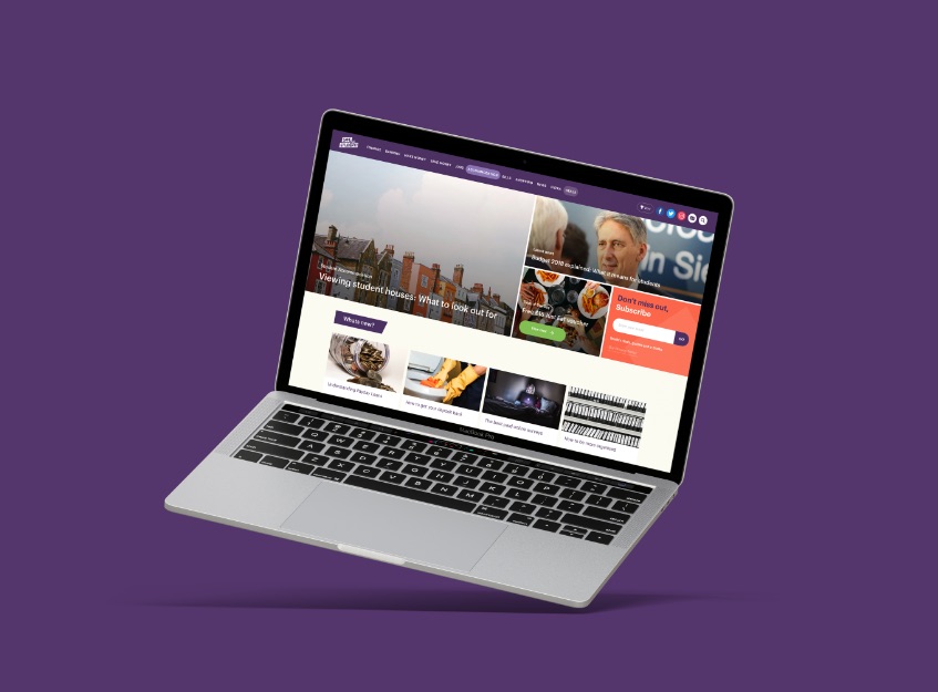 Save the student homepage on a laptop