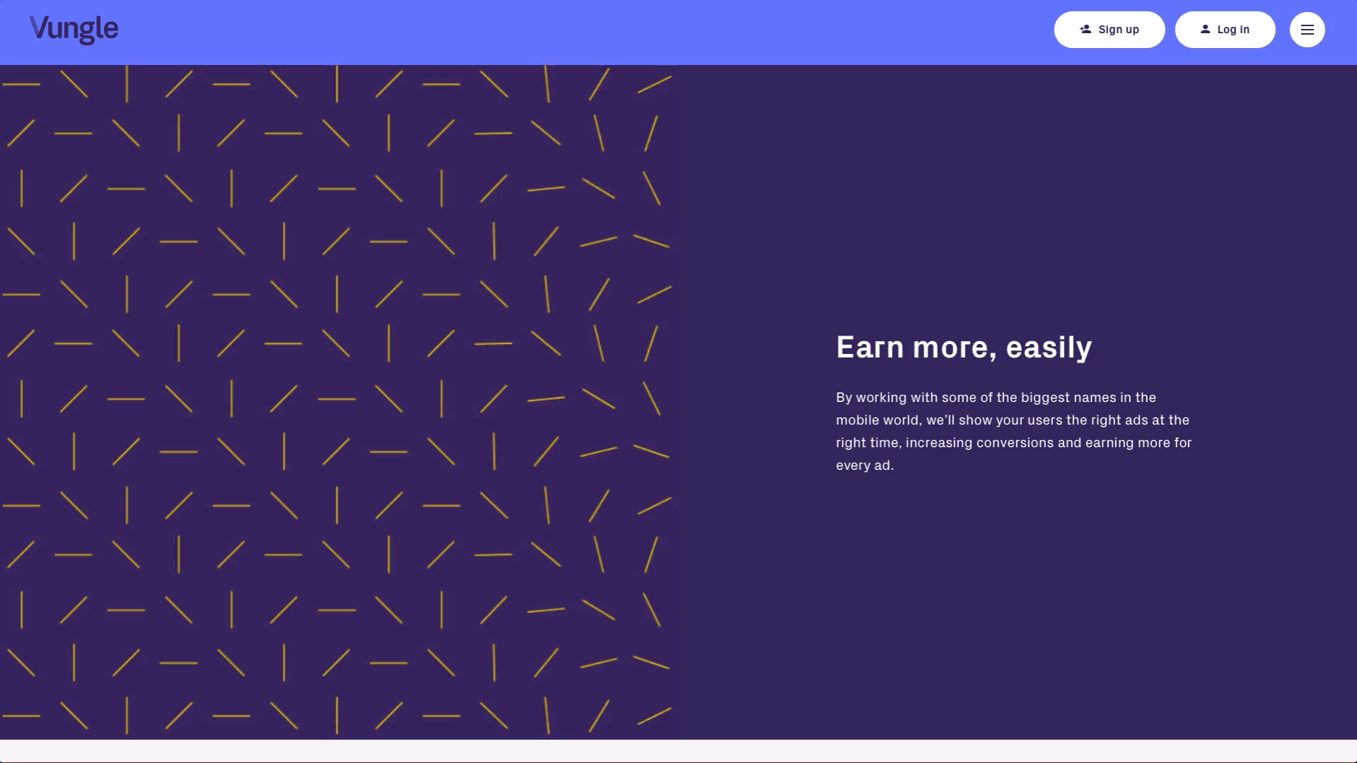 Vungle Earn more, easily animated banner