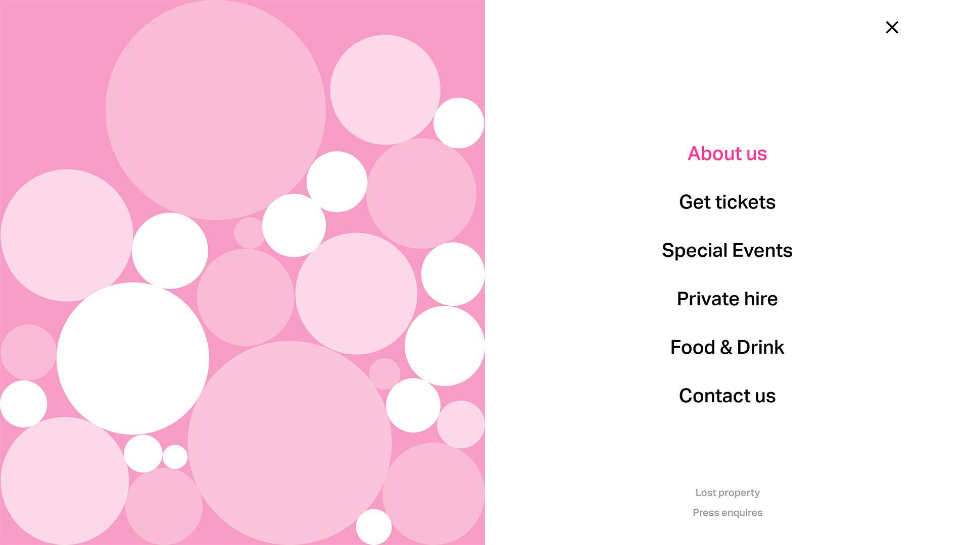 The Ballie Ballerson full width menu