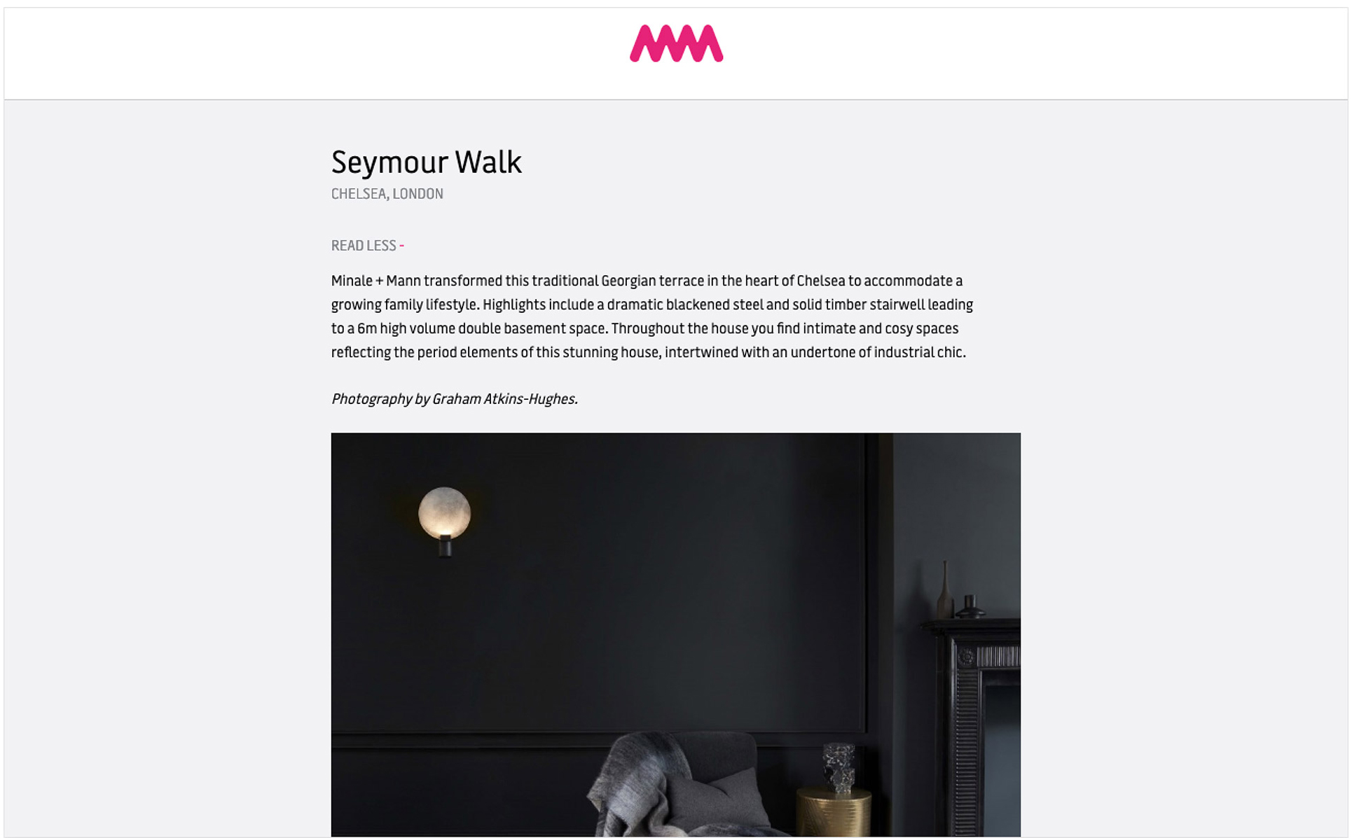 old version of the minale and mann seymour walk page