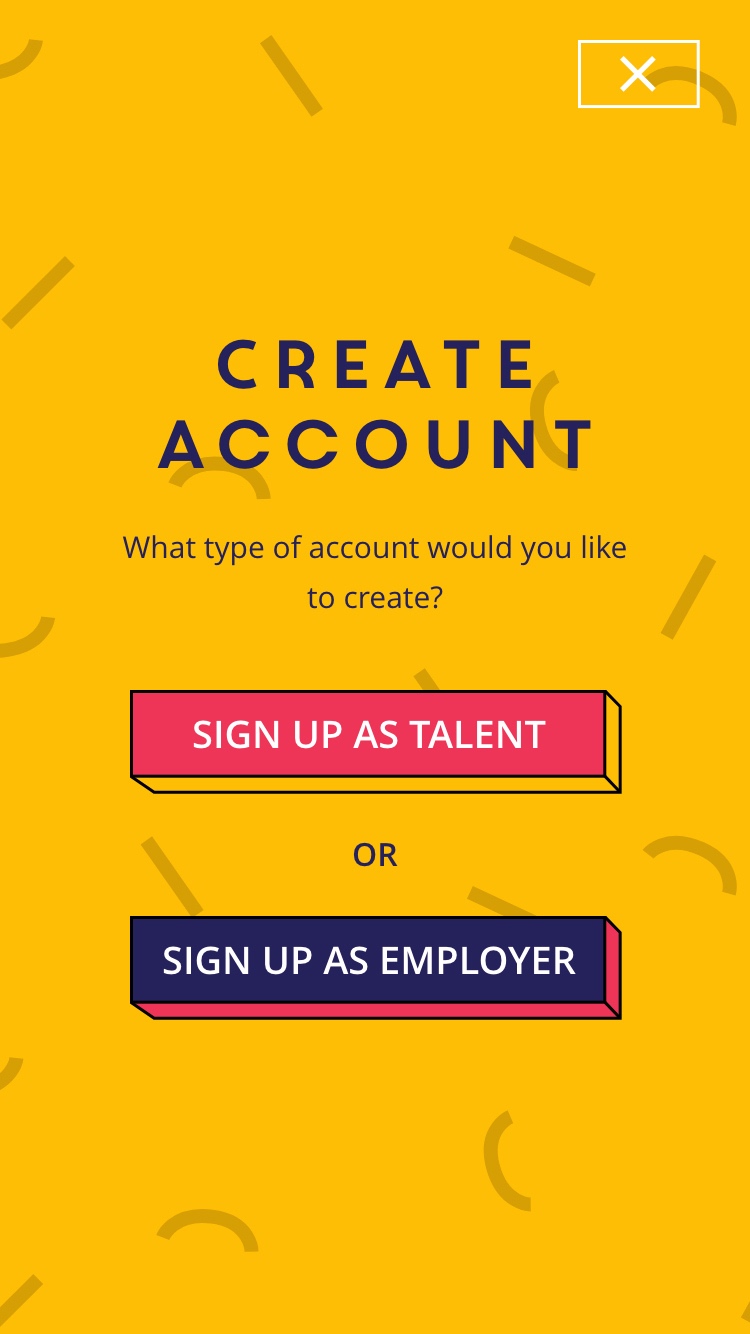 Tempo Mobile Create an Account sign up page
