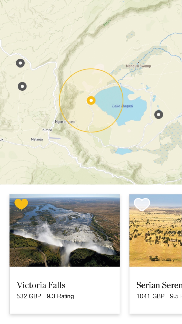 User Experience design for luxury safari experiences