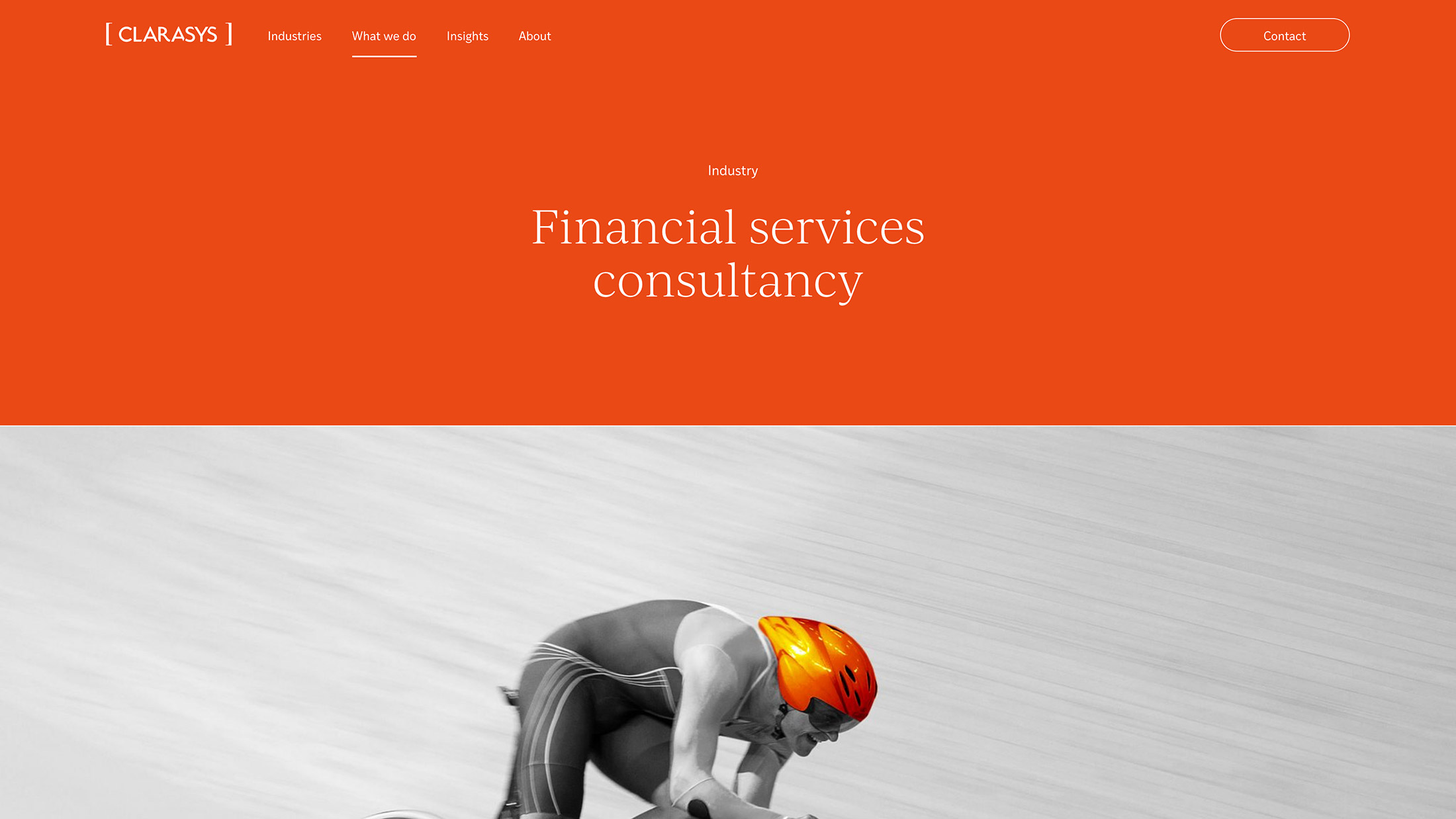 SEO optimised Case study page for Clarasys