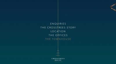 Crosstrees architect website menu