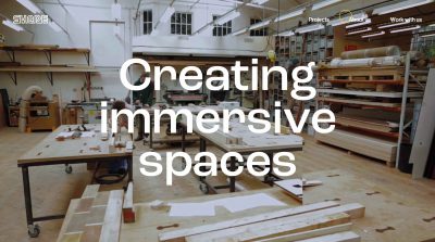 Shape Studio webside homepage design
