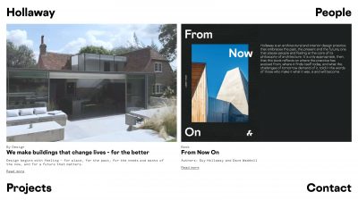 Hollaway Website Navigation