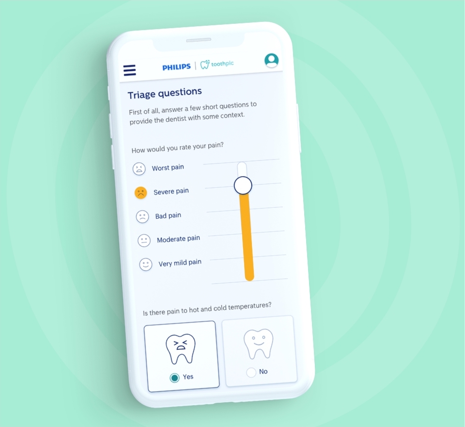 Toothpic branded app design