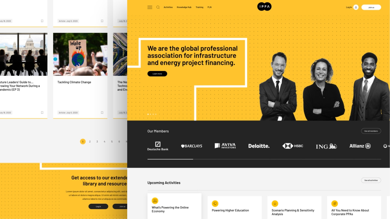 IPFA branded website