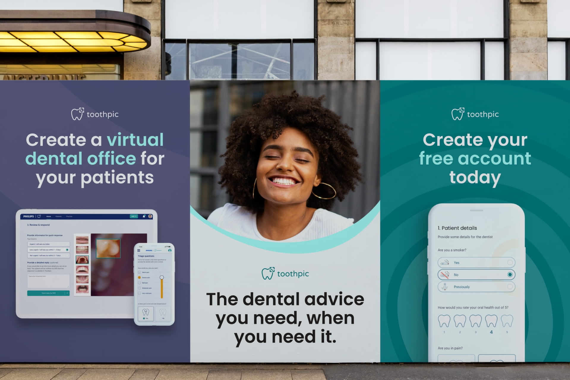 Toothpic billboard design