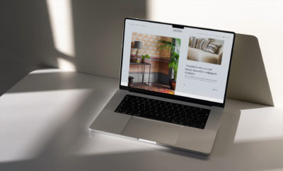 Website showcased on laptop - headless shopify agency