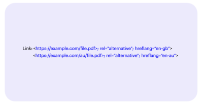 HTTP hreflang tag implementation example