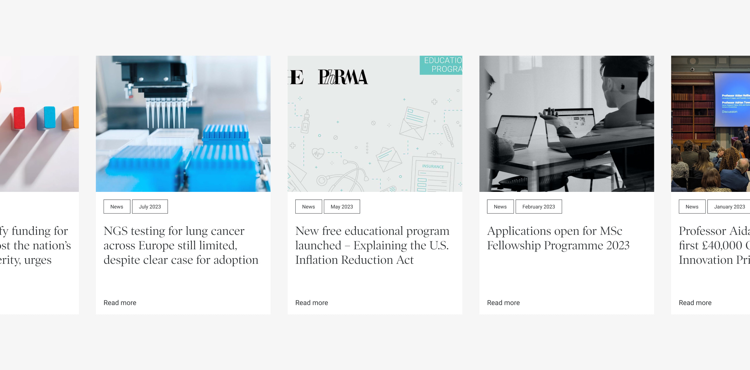 Publications on academic website