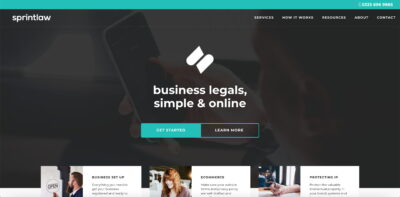 Sprint Law law firm web design