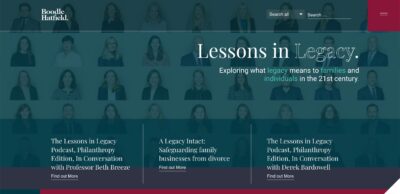 Legal web design for Boodle Hatfield