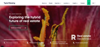 Taylor Wessing's law firm website