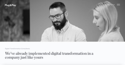 Plug & Play digital transformation agency website