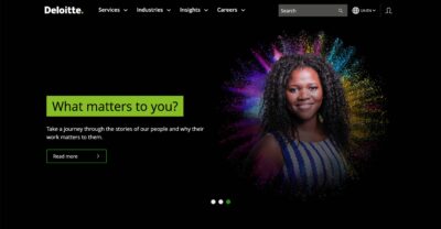 Deloitte technology transformation consultants homepage