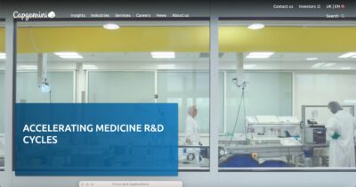 Capgemini digital transformation firm homepage