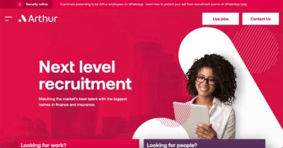 Arthur traditional recruitment website
